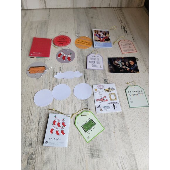 Friends Rachel chandler Holiday‎ gift tag assorted xmas set - Picture 6 of 6